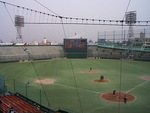 野球場・川崎球場・バックネット裏から見るフィールド