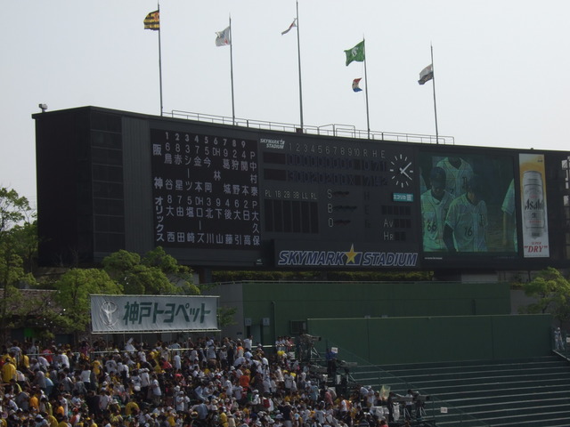 野球場・グリーンスタジアム・がっくり阪神ファンの写真の写真