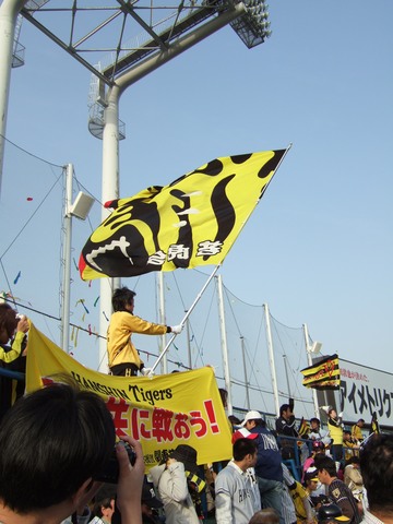 野球場・神宮球場・阪神の応援に力が入るの写真の写真