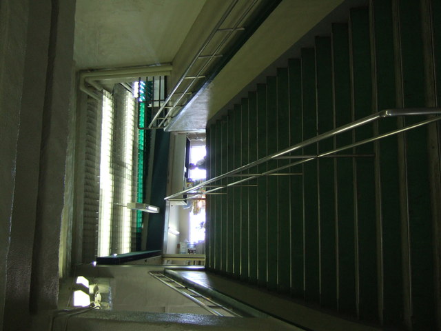 野球場・甲子園球場・球場内の階段から上を見上げるの写真の写真