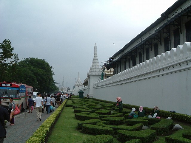 バンコク・王宮・ナ・プラ・ラーン通りの写真の写真