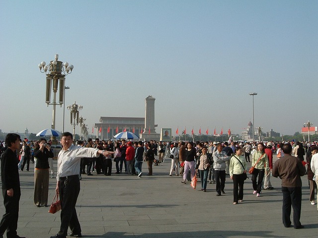 天安門前広場の写真の写真