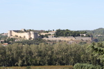 ローヌ側の対岸に見えるヴィルヌーヴ・レザヴィニョンのサン・タンドレ要塞