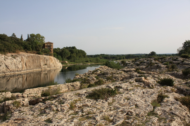 ポン・デュ・ガール・河原の写真の写真