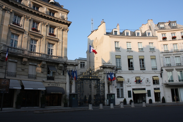パリ・ボーヴォ広場(Place Beauvau)と内務省の写真の写真