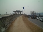 韓国・水原・華城・城壁と東一舗楼
