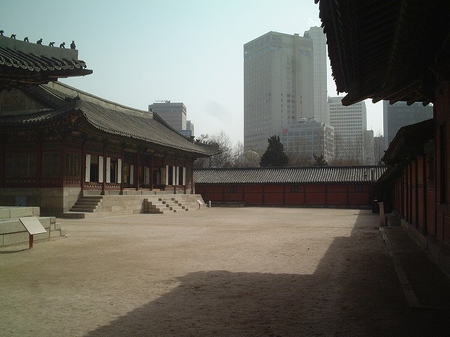 韓国・ソウル・徳寿宮・回廊の内部の写真の写真