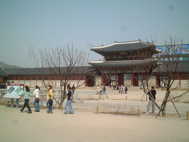 韓国・ソウル・景福宮・勤政門の写真の写真