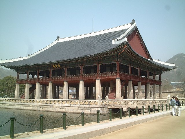 韓国・ソウル・景福宮・慶会楼の写真の写真