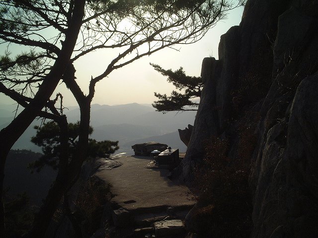韓国・慶州・幻想的な展望台かの景色の写真の写真
