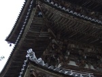広陵町・百済寺三重塔のひさしの拡大
