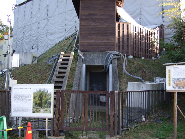 特別史跡・高松塚古墳・工事の入り口の写真の写真
