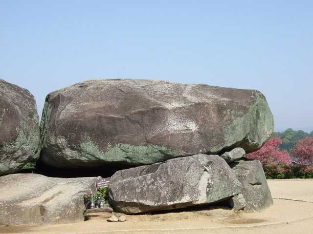 特別史跡・石舞台古墳・最大の石の写真の写真