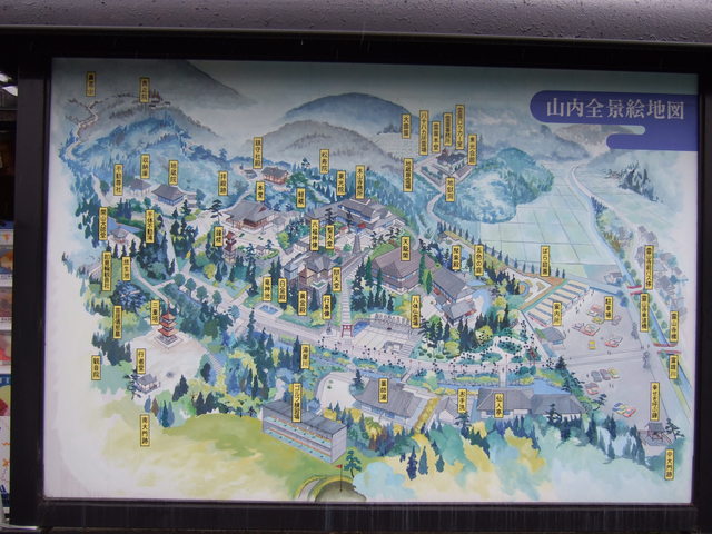 霊山寺・伽藍配置図の写真の写真