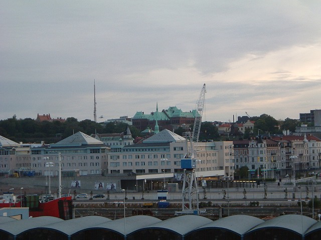 船(DFDS)・ヘルシンボリの町並みの写真の写真
