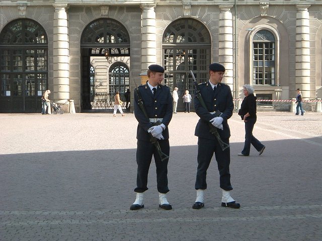 スェーデン王国・王宮の衛兵の写真の写真