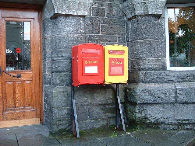 ベルゲン・郵便ポストの写真の写真