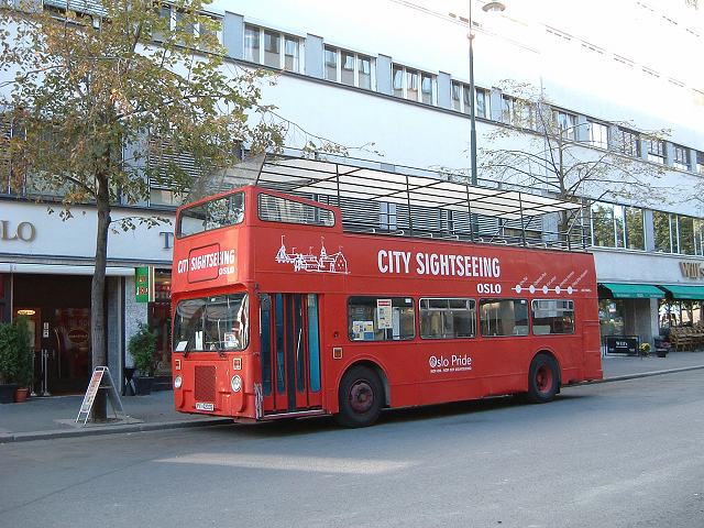 オスロ・２階建ての観光バスの写真の写真