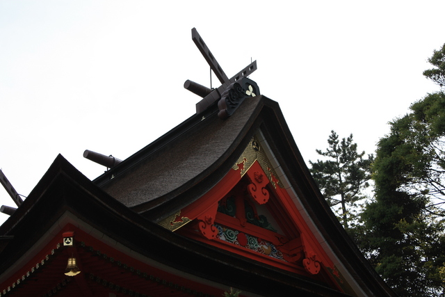 日御碕神社・日沈宮(下の宮)本殿の屋根の写真の写真