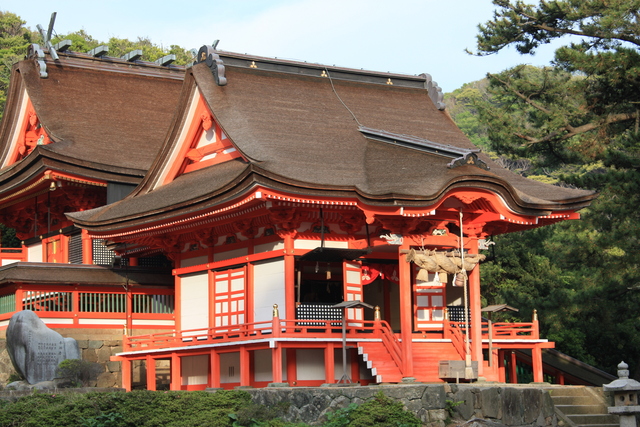 重要文化財・日御碕神社・神の宮(上の宮)幣殿、拝殿の写真の写真