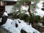 史跡・特別名勝・京都・大徳寺・大仙院・雪が積もって何がなんだかわからない