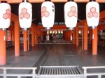 世界遺産・特別名勝・特別史跡・宮島・厳島神社祓殿から見る拝殿