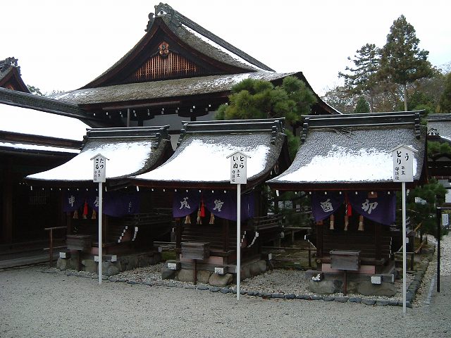 世界遺産・京都・下鴨神社・十二支の境内社 (さる・たつ・いぬ・とら・とり・う)の写真の写真