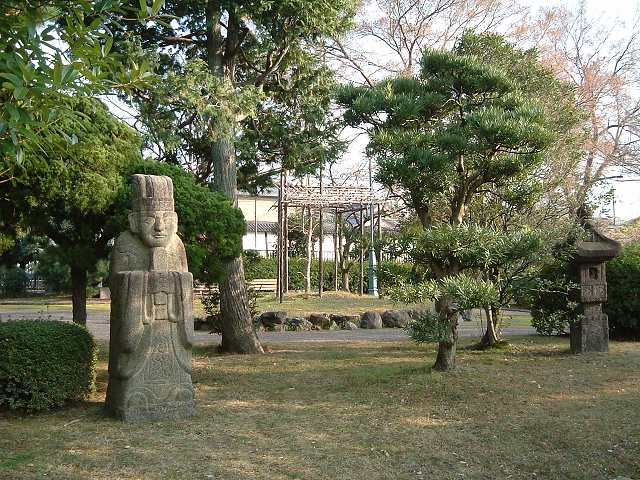 京都・京都国立博物館・墳墓表飾石造遺物の写真の写真