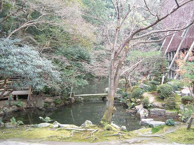 京都・知恩院・庭園の池の写真の写真