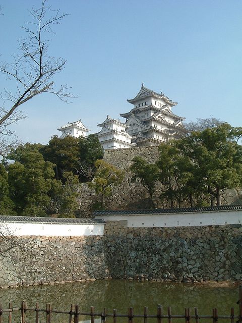 世界遺産・特別史跡・姫路城・三国堀と天守閣の写真の写真