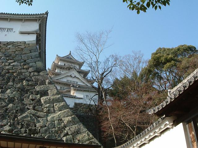 世界遺産・特別史跡・姫路城・腹切丸からみる帯の櫓と天守閣の写真の写真