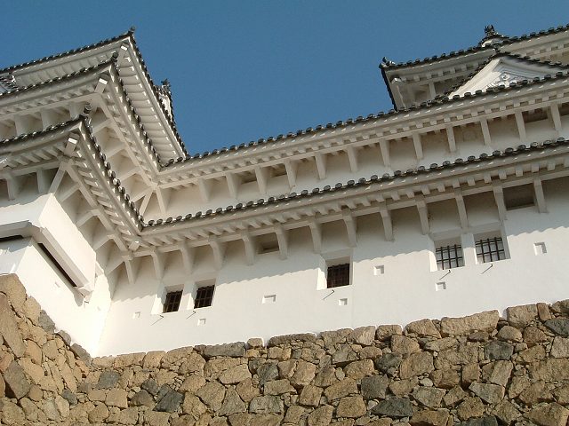 世界遺産・特別史跡・姫路城・防衛用の仕掛けがよく見えるの写真の写真