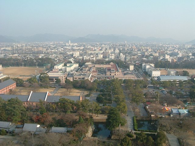 世界遺産・特別史跡・姫路城・北側に広がる新市街の写真の写真