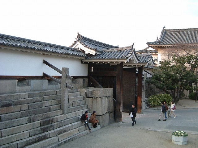 特別史跡・大阪・大阪城・場内から見る大手門の写真の写真
