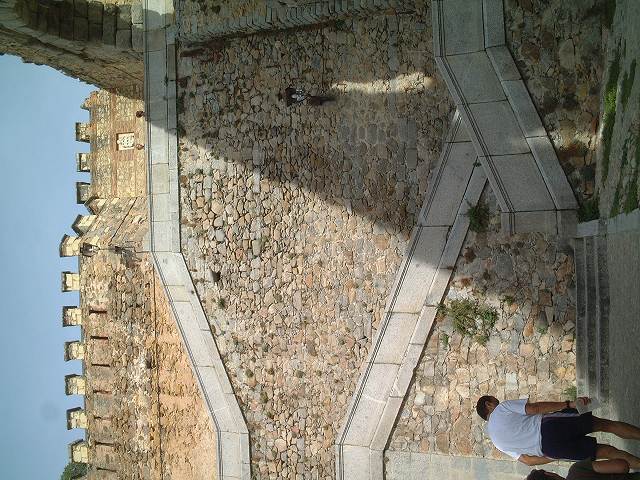 世界遺産・セゴビア・城壁の階段の写真の写真
