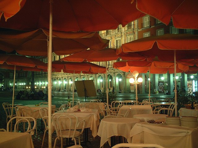 世界遺産・アビラ・広場のレストランの写真の写真