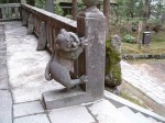 岩木山神社・のぼりの玉垣狛犬