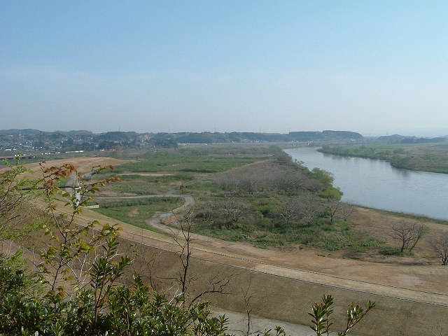 平泉・高舘義経堂の展望台から見る北上川の写真の写真