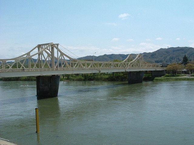 北上川にかかる橋の写真の写真