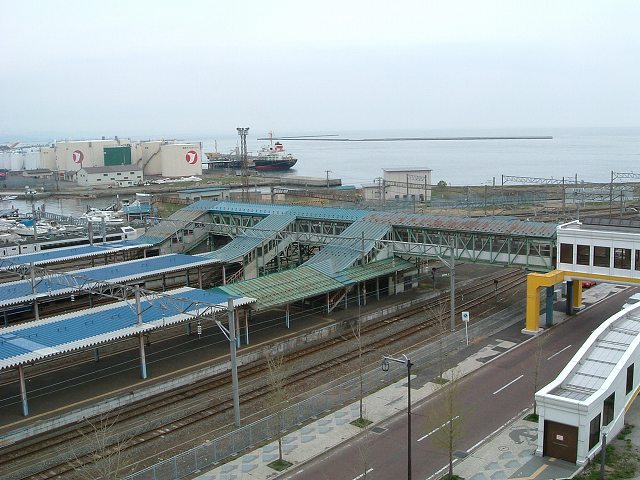 青森・青函連絡船・青森駅を見渡すの写真の写真