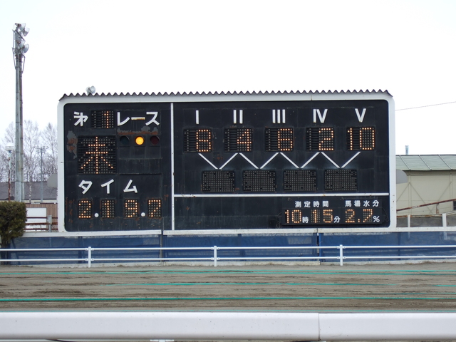 北海道遺産・ばんえい競馬・第1レースの結果の写真の写真