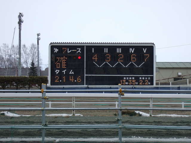北海道遺産・ばんえい競馬・第7レースの結果の写真の写真