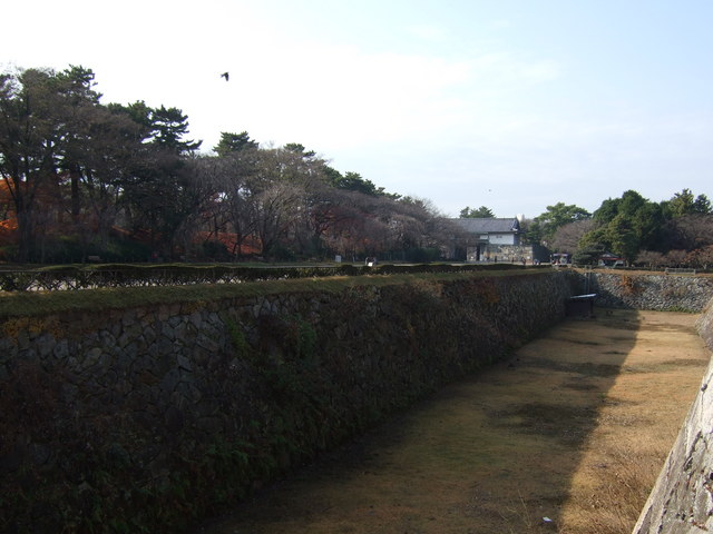 特別史跡・名古屋城跡・表二の門前の橋からみる内堀の写真の写真