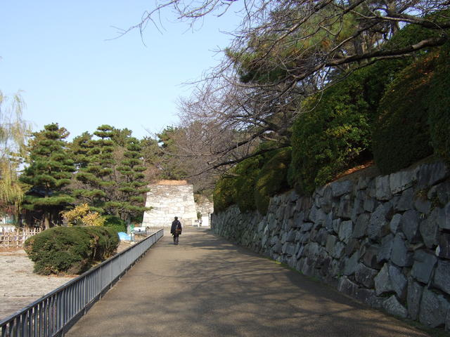 特別史跡・名古屋城跡・本丸東側の城壁の写真の写真
