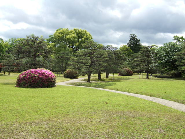 世界遺産・二条城・特別名勝・芝生が広がる二条城二之丸庭園の写真の写真