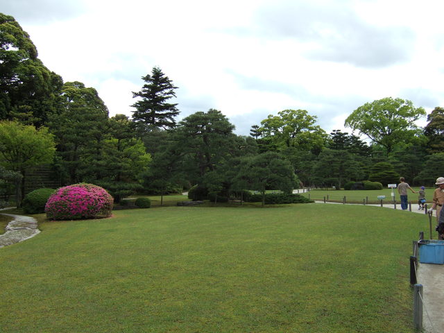 世界遺産・二条城・名勝・本丸庭園の芝生の写真の写真
