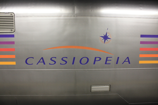 「寝台特急」カシオペア・客車のロゴの写真の写真