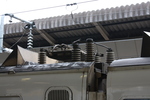 新幹線200系・折りたたまれたパンタグラ