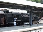 蒸気機関車(SL)のC11 312・千頭駅に到着