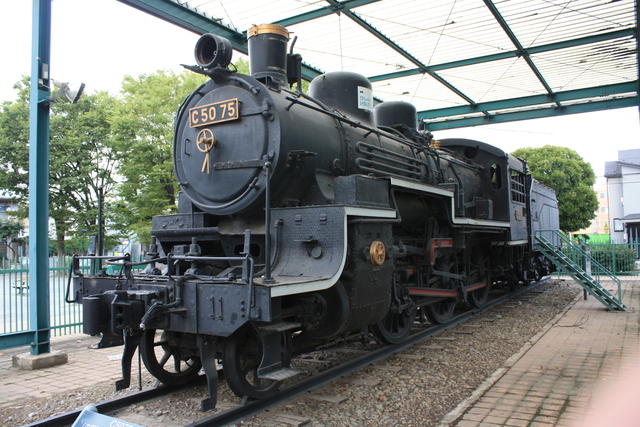 産業遺跡・蒸気機関車(SL)のC50 75の写真の写真
